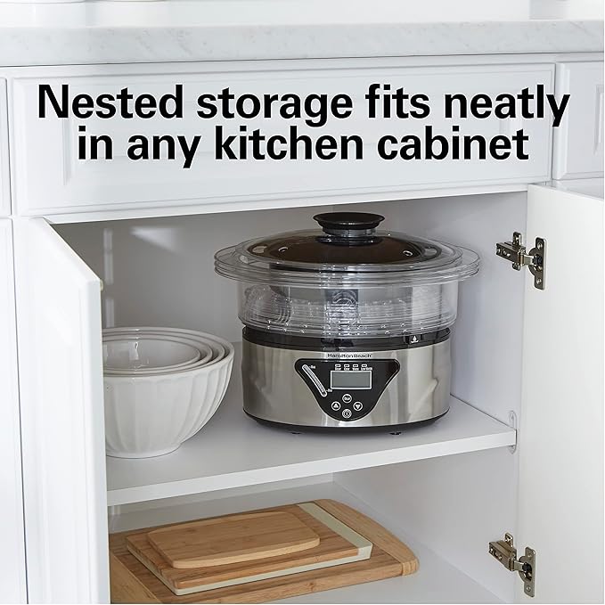 Hamilton Beach Digital Electric Food Steamer & Rice Cooker - Image 6