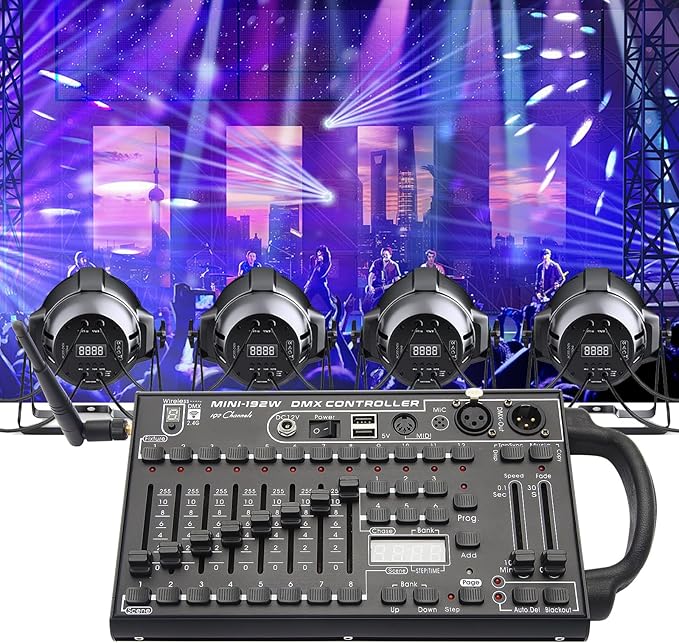 Wireless DMX Controller, 192 Channel DMX512Controller Stage Lighting Equipment - Image 7