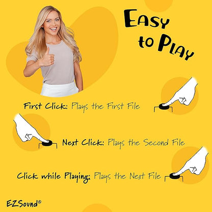 EZSound Multiplay Push Button Recordable Sound Chip | Plays Multiple Recordings - Image 5