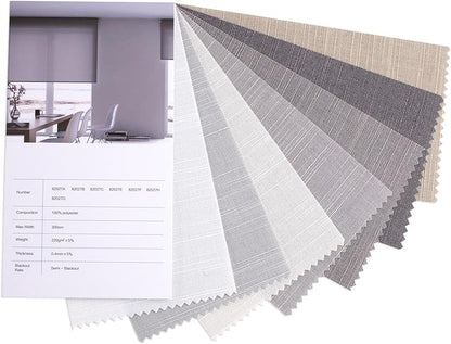 Zshine Motorized Window Blinds Fabric Samples of Blackout Light Filtering - Image 5