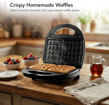 OVENTE 3 in 1 Electric Sandwich Maker, Panini Press Grill and Waffle Iron Set - Image 7