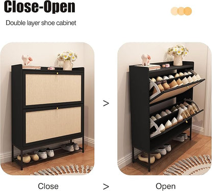 AVZEAR Narrow Shoe Storage Cabinet - Image 3