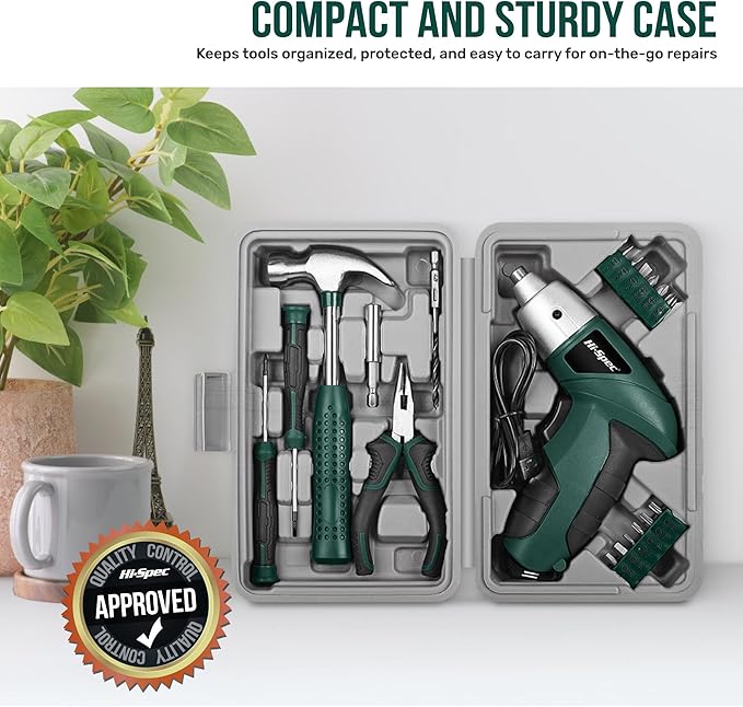 Hi-Spec 3.6V Cordless Electric Screwdriver Set - Image 7