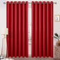 DWCN Christmas Curtains 84 Inches Long, Solid Grommet Extra Wide Curtain by DWCN