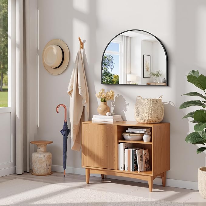 CIRCUMI Arched Wall Mirror, Metal Frame, Large Size - Image 4