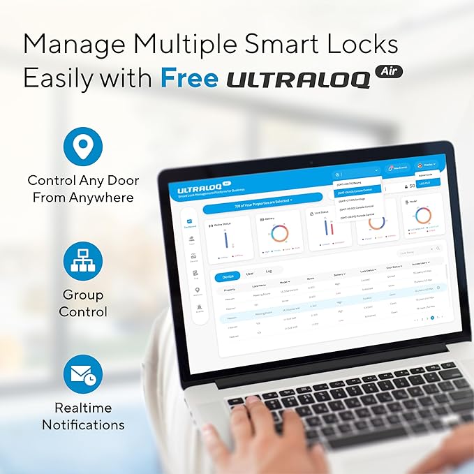 ULTRALOQ 2026 Upgrade Bolt Fingerprint Smart Lock in Black, Biometric Deadbolt - Image 10