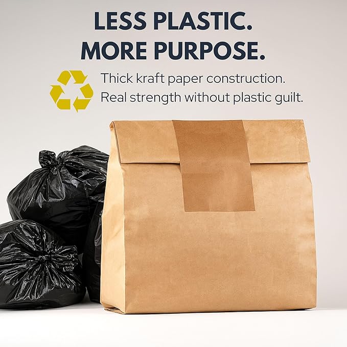 Trash Compactor Bags for Kitchen, 25% Thicker Kraft Paper Compactor Bags - Image 8