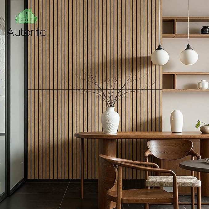 AUTORIFIC Wood Veneer Sound Panels, 10 Pack 47.2”x23.6” Wall Panels, Decorative - Image 4