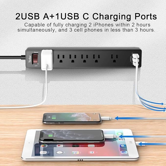 20Ft Power Strip Surge Protector - Image 3