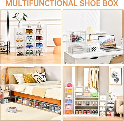 6 Pack Large Shoe Storage Box, Shoe Containers - Image 6