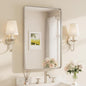 Brushed Nickel Bathroom Mirror 24 x 36 Inch for Vanity Metal Framed Mirror Modern Farmhouse for Living Room Entryway(Horizontal/Vertical)