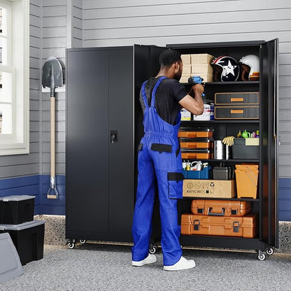 Yizosh Metal Garage Storage Cabinet - Image 2
