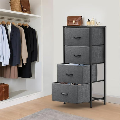 4 Fabric Drawer Dresser for Bedroom, Chest of Drawers - Image 2