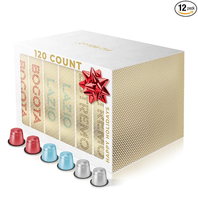 Piu Bello Espresso Coffee Pods for Nespresso Original Machines – Variety Pack – by PIUBELLO