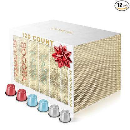 Piu Bello Espresso Coffee Pods for Nespresso Original Machines – Variety Pack – by PIUBELLO
