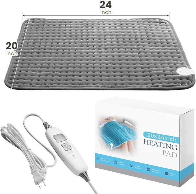 MASVIS Heating Pad for Back, Electric Heated Pad - Image 9