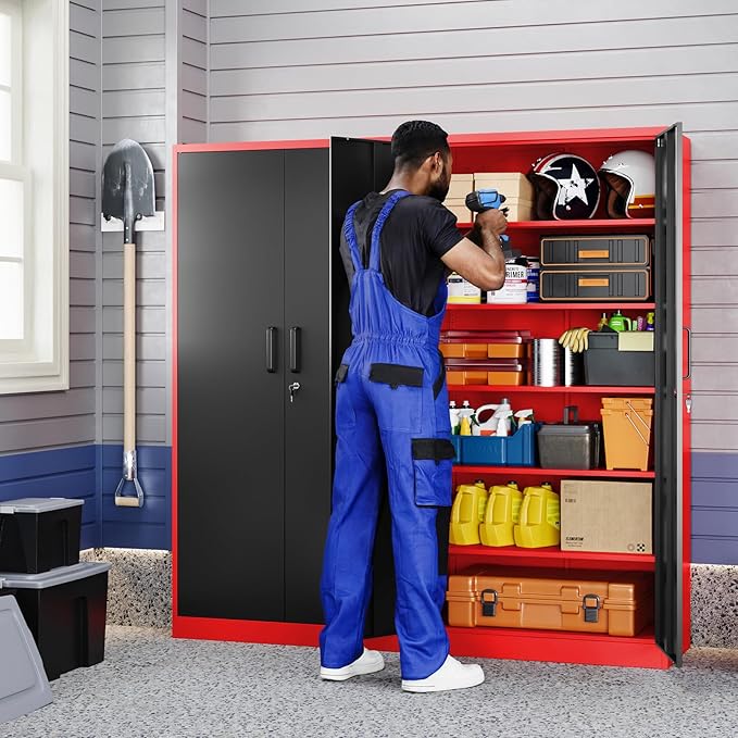 Yizosh Metal Garage Storage Cabinet - Image 6