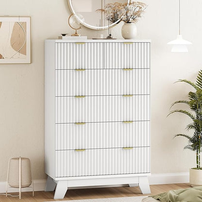 Xixini Fluted Dresser for Bedroom - Image 7