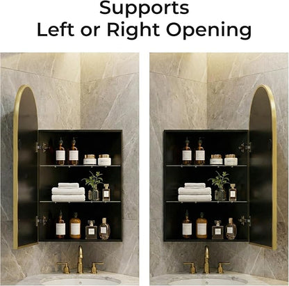 LED Corner Medicine Cabinet - Image 5