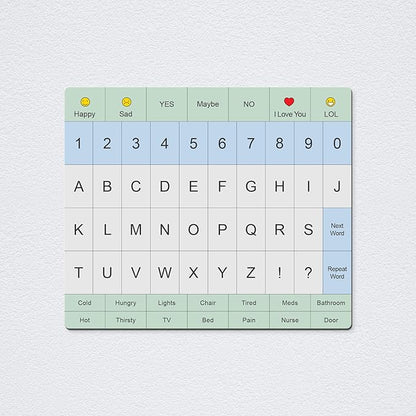 Communication Board For Adults- Non-Slip, Portable Letter Chart for Non-Verbal - Image 9