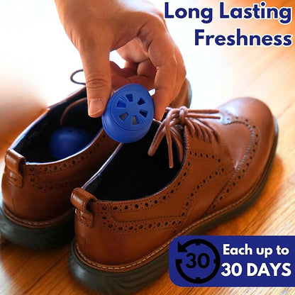 Air Jungles Shoe Deodorizer Balls 12 Ct, Ocean Scent, Odor Remover Balls - Image 5
