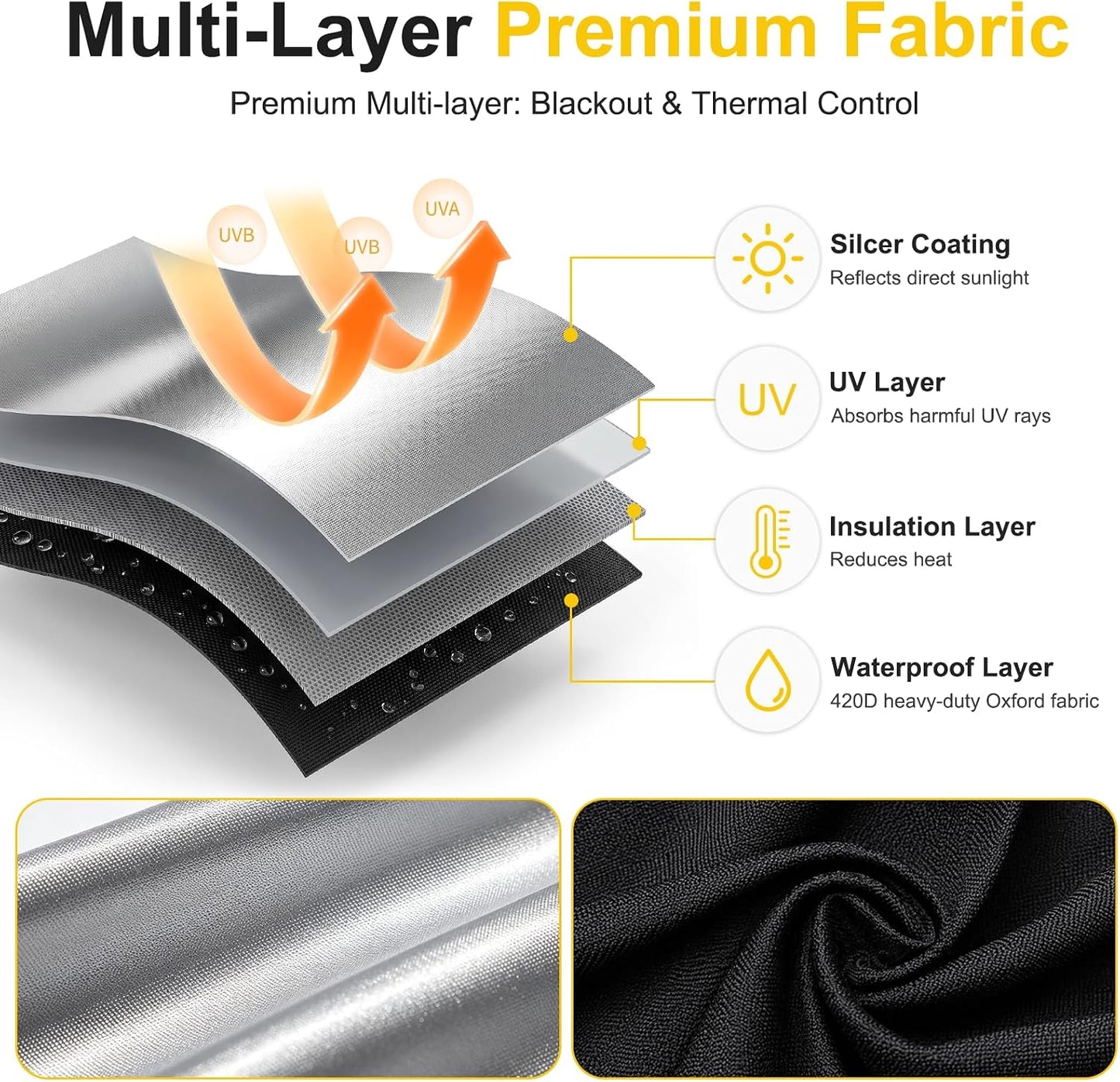 Serlmwnt 100% Blackout Bedroom Curtains, No-Drill, Customizable Blackout Curtains (Suitable for Bedrooms, Home Theaters, RVs) (57" W x 118" H)