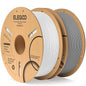 ELEGOO PLA Filament 1.75mm White & Gray 2KG, 3D Printer Filament Dimensional by ELEGOO