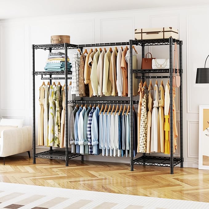 Ulif E7 Garment Rack, Heavy Duty Clothes Storage System - Image 6