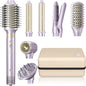 Hair Dryer Brush 8-in-1 Dual Voltage Hot Air Styler – Fast-Drying 110, 000 RPM by TakeHairSalonHome