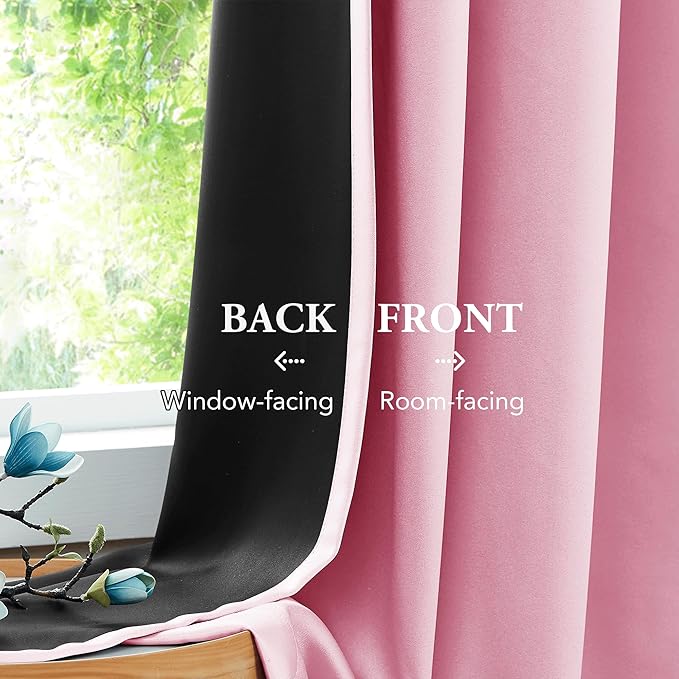 Beauoop 100% Blackout Curtains 96 Inches Long - Image 5