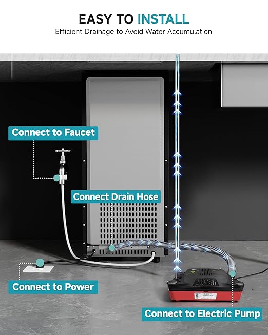 EUHOMY Under Counter Ice Maker - Image 6