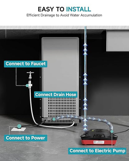 EUHOMY Under Counter Ice Maker - Image 6