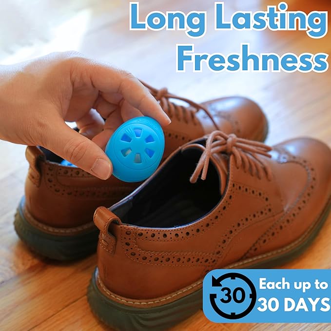Air Jungles Shoe Deodorizer Balls 12 Ct, Fresh Linen Scent, Odor Remover Balls - Image 5