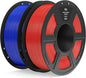 ELEGOO PLA Filament 1.75mm True Red & Dark Blue 2KG, 3D Printer Filament by ELEGOO