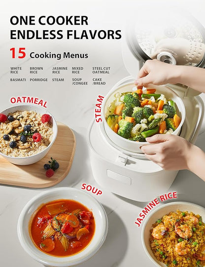 TOSHIBA OriginTaste Rice Cooker 5.5-Cup Uncooked, Fuzzy Logic, 15-in-1 Functions - Image 5