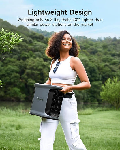 AMPACE Andes 1500 Power Station 2400W Solar Generator - Image 9
