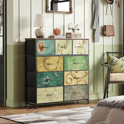 WLIVE 9-Drawer Dresser, Fabric Storage Tower - Image 2