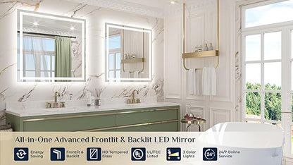 Keonjinn 36" x 36" Square Bathroom Mirror - Image 9