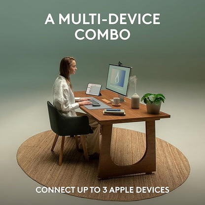 Logitech Pebble 2 Combo for Mac, Wireless Keyboard and Mouse, Quiet and Portable - Image 3