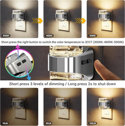 JandCase LED Night Light, Bubble Night Lights Plug into Wall, Night - Image 2
