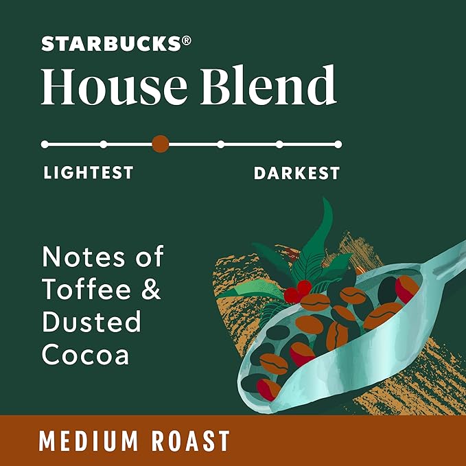 Starbucks K-Cup Coffee Pods, Medium Roast Coffee, House Blend - Image 3