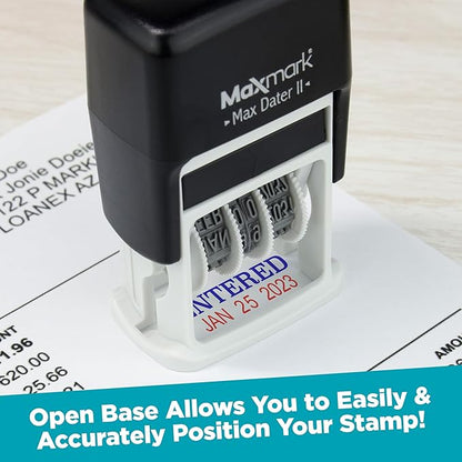 MaxMark Self-Inking Rubber Date Office Stamp - Image 4
