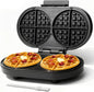 Baker’s Friend Double Belgian Waffle Maker Thick, 2 X 6” Round Waffle Maker by Baker%27s+Friend