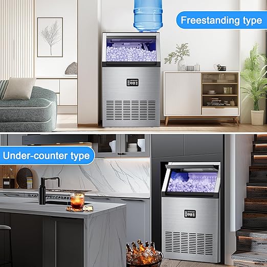 Ice Maker Commercial Ice Maker Machine 200lbs/24H - Image 8