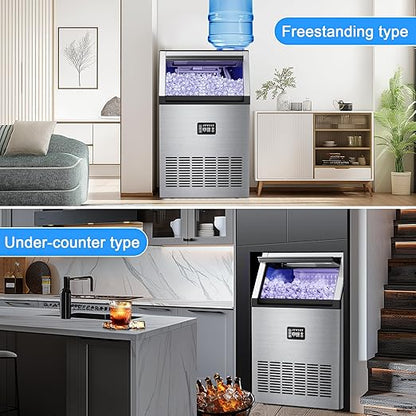 Ice Maker Commercial Ice Maker Machine 200lbs/24H - Image 8
