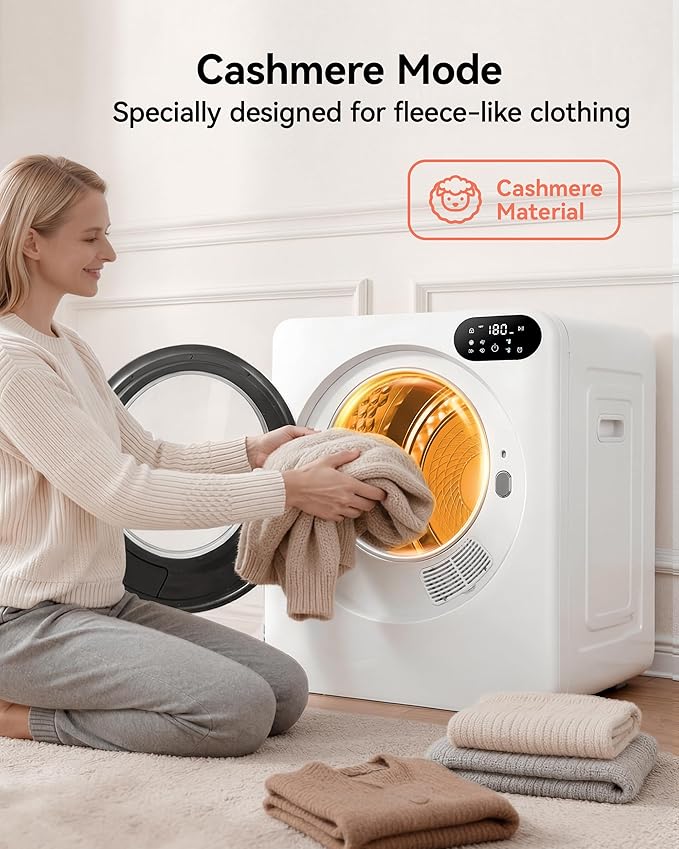 Euhomy 1.5 Cu.Ft Portable Dryer, 850W Clothes Dryer - Image 4