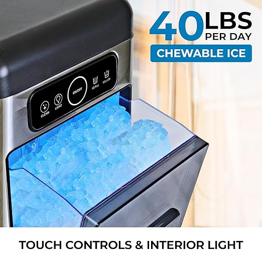 Kenmore Countertop Ice Maker Nugget Machine – Portable Self-Cleaning Máquina de - Image 5