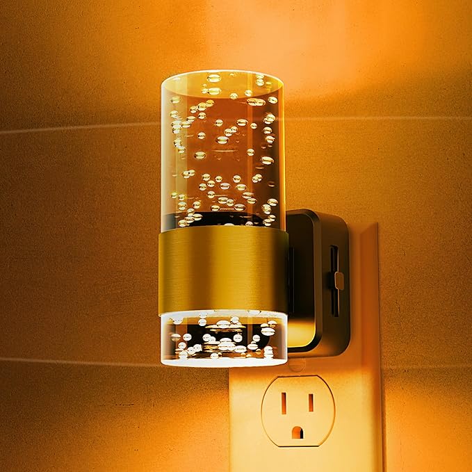 Night Light, Dimmable Amber Night Light by LLOHASLED