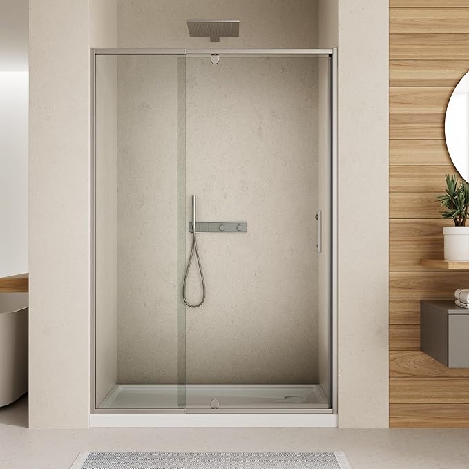 38-42" W x 71" H Pivot Swing Glass Shower Door, Pivot Frame Shower Door - Image 2
