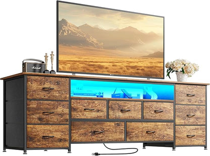 Huuger 63 Inch TV Stand for 65, 70 Inch TV, 11 Drawer Long Dresser by Huuger